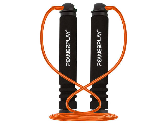 Скакалка PowerPlay 4205 Classic Plus Jump Rope Помаранчева (2,7m.) - Фото 1