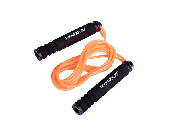 Скакалка PowerPlay 4205 Classic Plus Jump Rope Помаранчева (2,7m.) - Фото 3