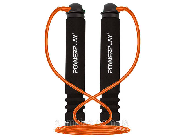 Скакалка PowerPlay 4205 Classic Plus Jump Rope Помаранчева (2,7m.) - Фото 1