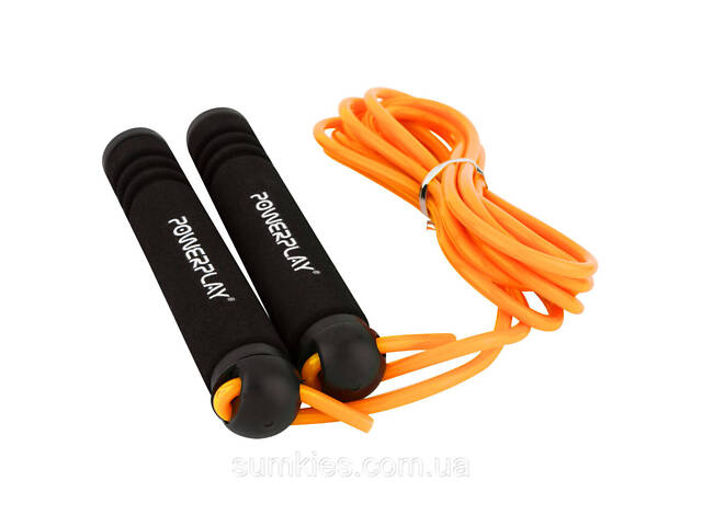 Скакалка PowerPlay 4205 Classic Plus Jump Rope Помаранчева (2,7m.) - Фото 2
