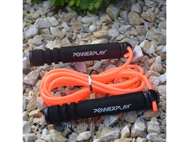 Скакалка PowerPlay 4205 Classic Plus Jump Rope Помаранчева (2,7m.) - Фото 5