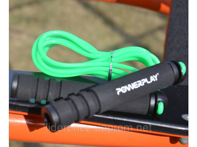 Скакалка PowerPlay 4205 Classic Plus Jump Rope Зелена (2,7m.), Оригінал! - Фото 9