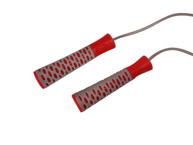 Скакалка PowerPlay 4206 Jump Rope PRO+ Сіро-червона (2,75m.) - Фото 3