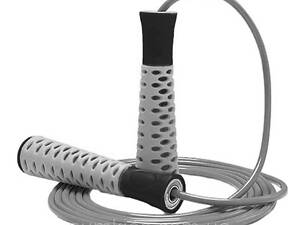 Скакалка PowerPlay 4206 Jump Rope PRO+ Сіро-чорна (2,75m.)