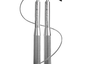 Скакалка швидкісна на підшипниках алюмінієва PowerPlay 4207 Elite Jump Rope Срібна (3m.)