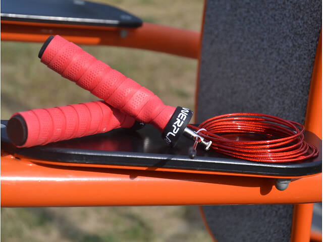 Скакалка швидкісна на підшипниках PowerPlay 4208 Fitness Jump Rope Червона (3m.) - Фото 10