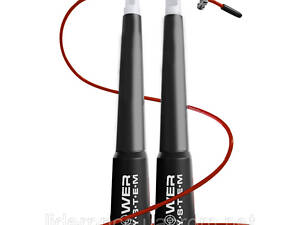 Скакалка швидкісна Power System PS-4033 Crossfit Jump Rope Red (2,8m.) , Оригінал!