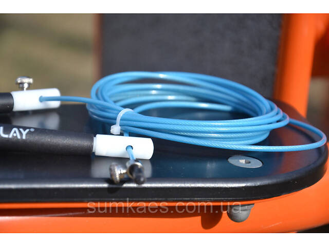 Скакалка швидкісна PowerPlay 4202 Ultra Speed Rope Бірюзова (2,9m.) - Фото 8