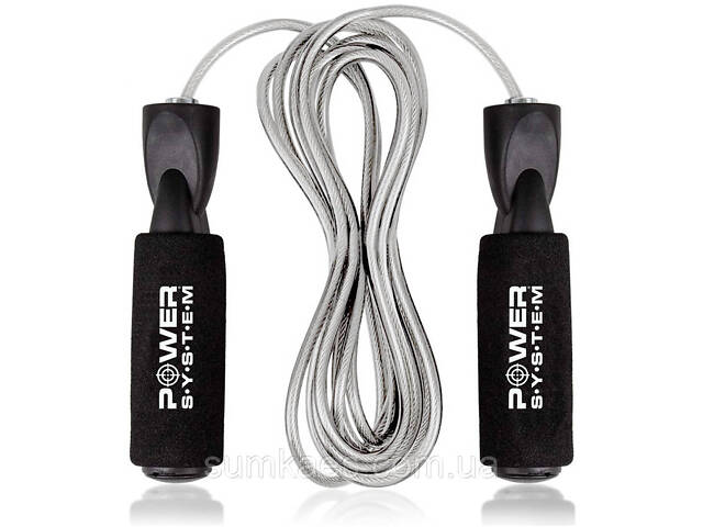Скакалка швидкісна з підшипниками Power System PS-4004 Speed Jump Rope (2,8m.) - Фото NaN