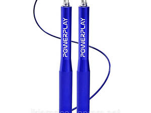 Скакалка швидкісна на підшипниках алюмінієва PowerPlay 4207 Elite Jump Rope Синя (3m.), Оригінал!