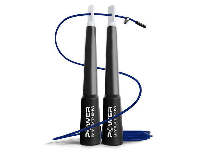 Скакалка швидкісна Power System PS-4033 Crossfit Jump Rope Blue (2,8m.) - Фото 1