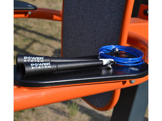 Скакалка швидкісна Power System PS-4033 Crossfit Jump Rope Blue (2,8m.) - Фото 4