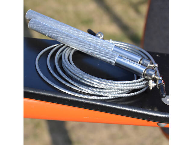 Скакалка швидкісна Power System PS-4064 Ultra Jump Rope Silver (2,75m.) - Фото 5