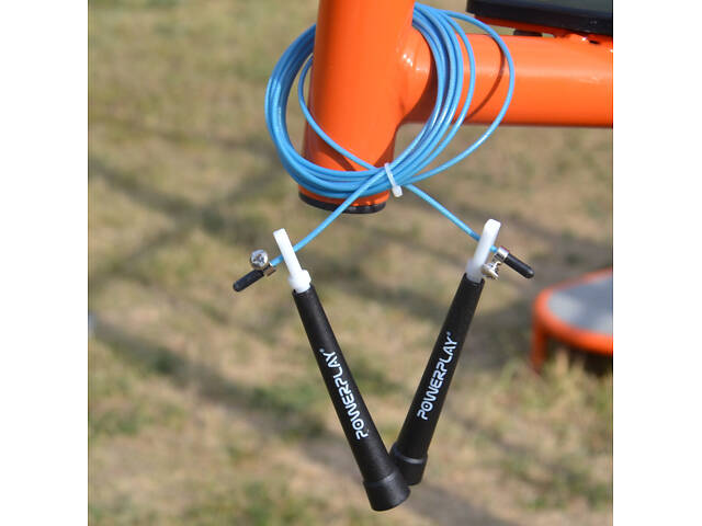 Скакалка швидкісна PowerPlay 4202 Ultra Speed Rope Бірюзова (2,9m.) - Фото 6