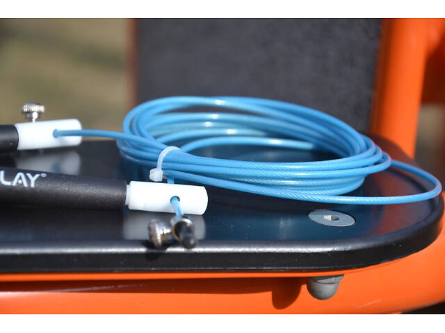 Скакалка швидкісна PowerPlay 4202 Ultra Speed Rope Бірюзова (2,9m.) - Фото 8