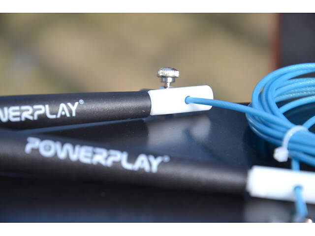 Скакалка швидкісна PowerPlay 4202 Ultra Speed Rope Бірюзова (2,9m.) - Фото 10
