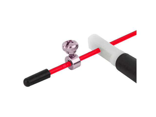Скакалка швидкісна PowerPlay 4202 Ultra Speed Rope Червона (2,9m.) - Фото 4