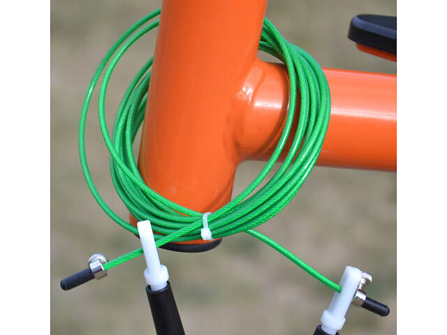 Скакалка швидкісна PowerPlay 4202 Ultra Speed Rope Зелена (2,9m.) - Фото 7