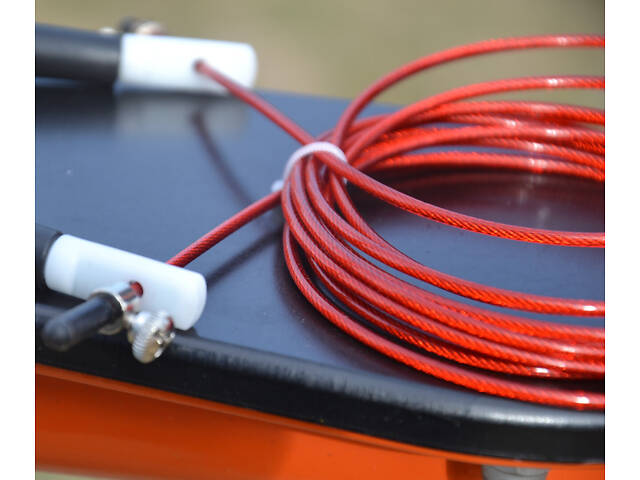 Скакалка швидкісна PowerPlay 4202 Ultra Speed Rope Червона (2,9m.) - Фото 7