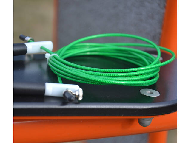 Скакалка швидкісна PowerPlay 4202 Ultra Speed Rope Зелена (2,9m.) - Фото 8