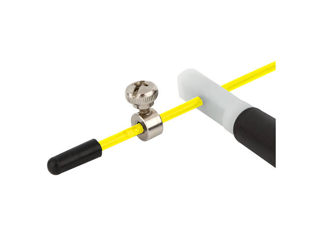 Скакалка швидкісна PowerPlay 4202 Ultra Speed Rope Жовта (2,9m.) - Фото 4