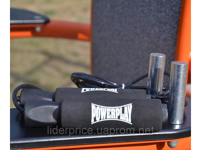 Скакалка швидкісна PowerPlay 4211 X ROPE з обтяжувачами (120г*2) Чорна (3м.), Оригінал! - Фото 8