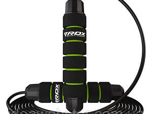 Скакалка швидкісна RDX SKIPPING ROPE STEEL COATED CABLE W1 Green