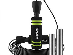 Скакалка швидкісна RDX X2 з обтяжувачами Green
