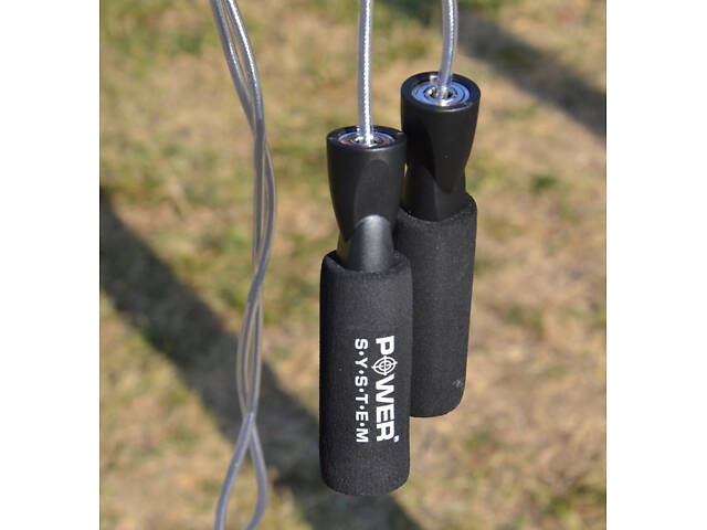 Скакалка швидкісна з підшипниками Power System PS-4004 Speed Jump Rope (2,8m.) - Фото 5