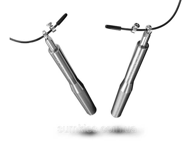 Скакалка швидкісна на підшипниках алюмінієва PowerPlay 4207 Elite Jump Rope Срібна (3m.) - Фото 9