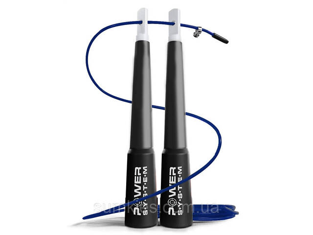 Скакалка швидкісна Power System PS-4033 Crossfit Jump Rope Blue (2,8m.) - Фото 1