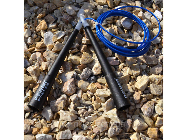 Скакалка швидкісна Power System PS-4033 Crossfit Jump Rope Blue (2,8m.) - Фото 3