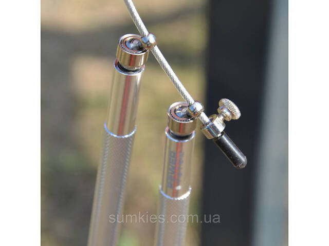 Скакалка швидкісна Power System PS-4064 Ultra Jump Rope Silver (2,75m.) - Фото 3