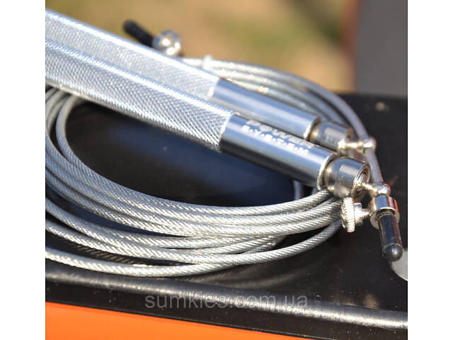 Скакалка швидкісна Power System PS-4064 Ultra Jump Rope Silver (2,75m.) - Фото 6