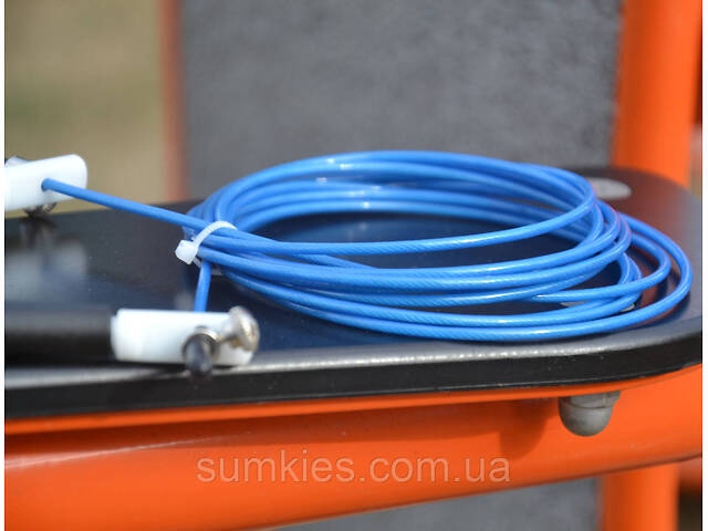 Скакалка швидкісна PowerPlay 4202 Ultra Speed Rope Синя (2,9m.) - Фото 9