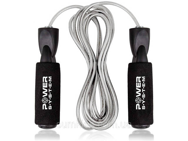 Скакалка швидкісна з підшипниками Power System PS-4004 Speed Jump Rope (2,8m.) - Фото 1