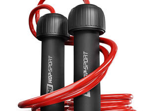 Скакалка з обтяжувачем Hop-Sport HS-F050JR червона