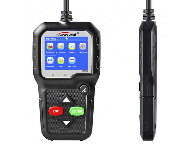 Сканер-адаптер KONNWEI KW680 для диагностики автомобиля OBDII (Y7DFYGEG6348DHF) - Фото 2
