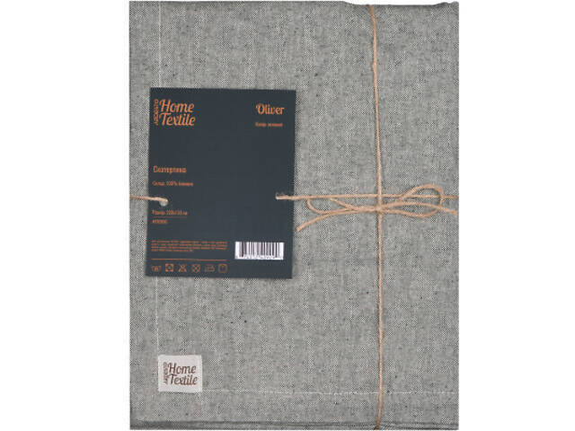 Скатертина Ardesto Oliver зелений 180х133см, 100% бавовна (ART08OG) - Фото 3