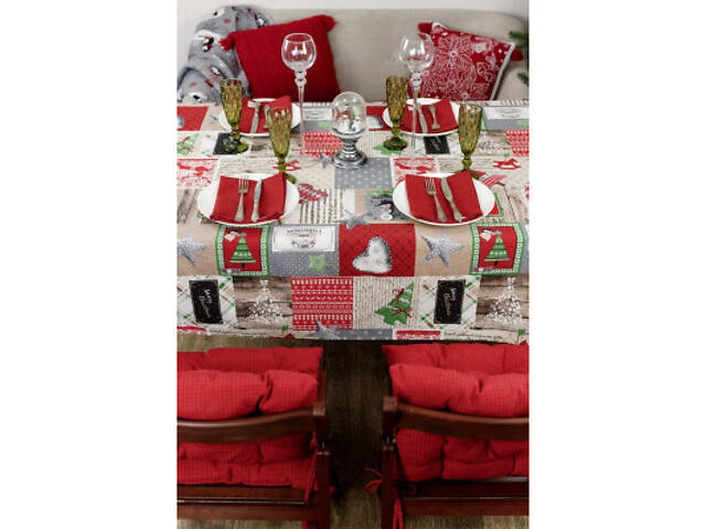 Скатерть Прованс Merry Christmas 180x132 см (4823093451421) - Фото 4