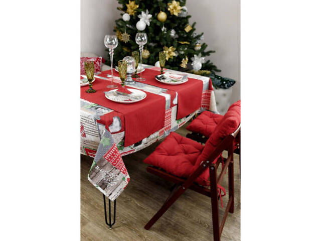 Скатерть Прованс Merry Christmas 180x132 см (4823093451421) - Фото 5
