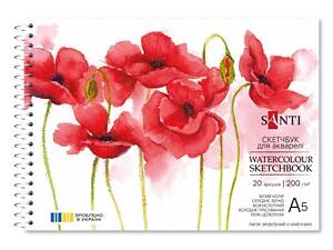 Скетчбук для акварелі Santi 743295 15х21 см 20 аркушів