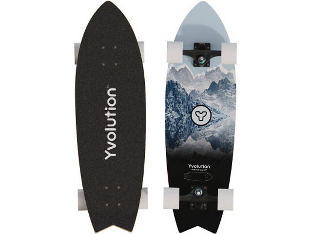 Скейтборд дитячий Yvolution Dynamo Cruiser LED 76 см, синій (YS52B2) - Фото 8