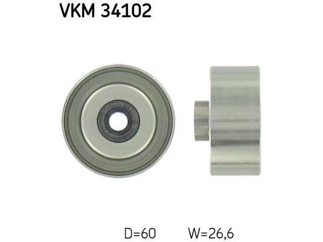 SKF VKM 34102 Ролик генератора Ford Connect 1.8Di/TDCi (паразитний) (60х26.6)
