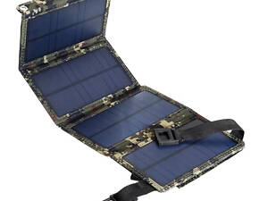 Складное солнечное зарядное устройство Solar Powerbank 20W MP04B Камуфляж