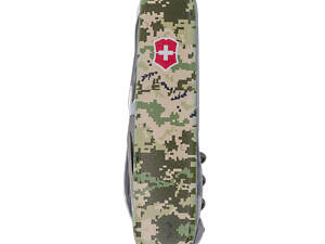 Складной нож Victorinox Huntsman Army Пиксель с красным логотипом (1.3713.3.W3941p)