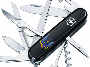 Складной нож Victorinox Huntsman Ukraine Трезубец-Ласточка (1.3713.3_T1230u)