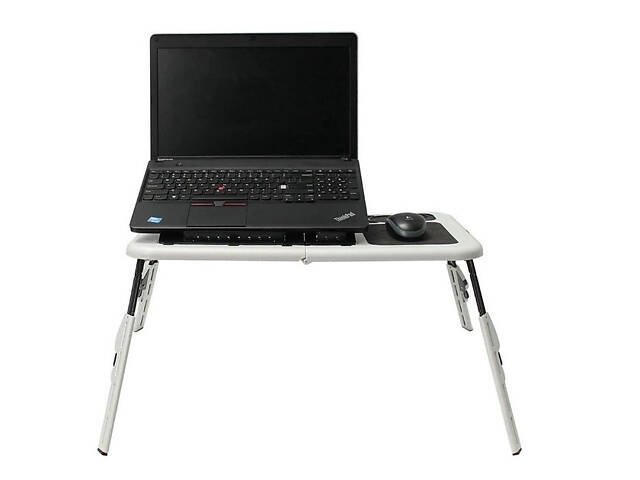 Складаний столик для ноутбука LD-09 E-Table, столик з охолодженням 2 USB кулера, Стіл підставка з вентиляцією - Фото 15