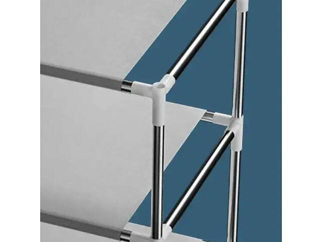 Складана тканинна шафа для взуття YH8806 на 5 секцій Коричнева - Фото 2