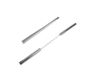 Складные стальные нунчаки RESTEQ 36,5 см — металлические тренировочные палки для единоборств, боевых искусств, трюков и